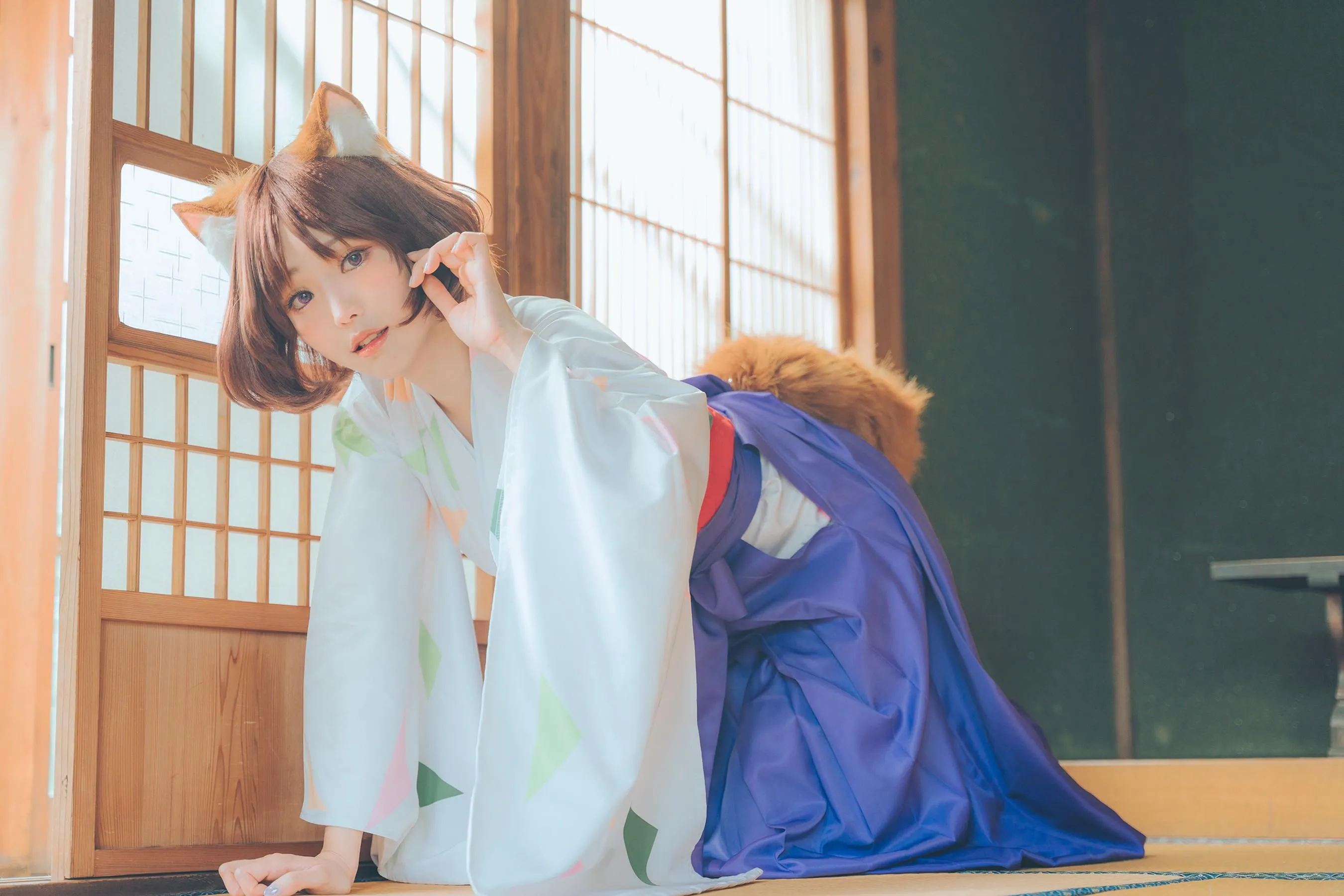 ElyEE子 – NO.113 2023.July A-Dongitsune ~Taisho-era 大正小狐狸 [46P]插图9